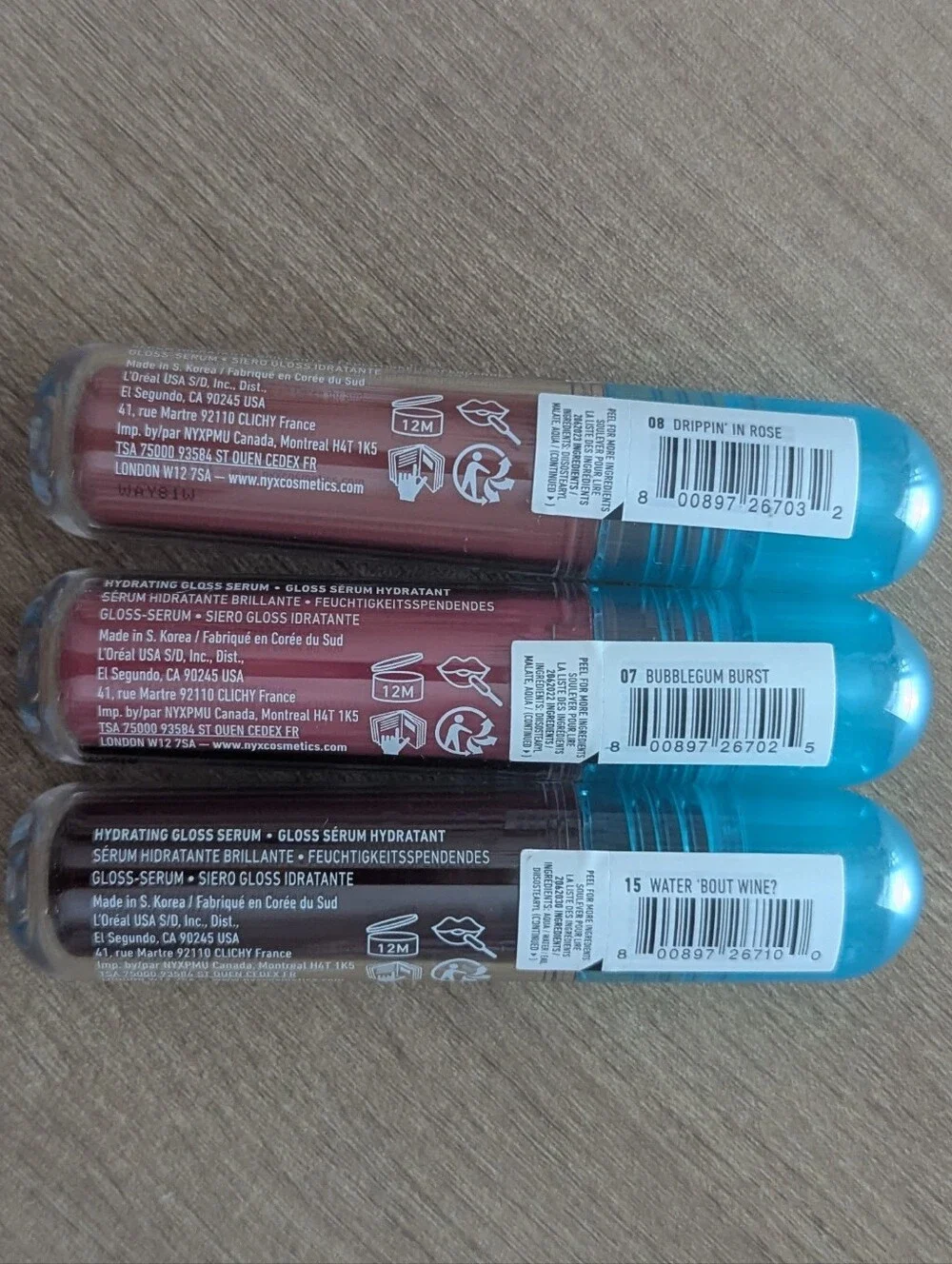NYX Lip IV Hydrating Gloss Serum Trio